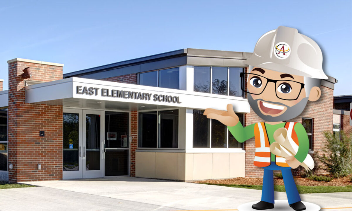 Construction tim visits east elementary