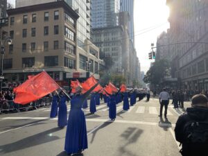Centennial Color Guard performs in the 2019 NYC Veterans Day Parade