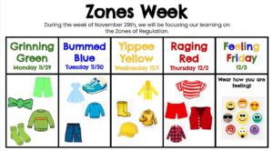 Zones Week Dress Up Days